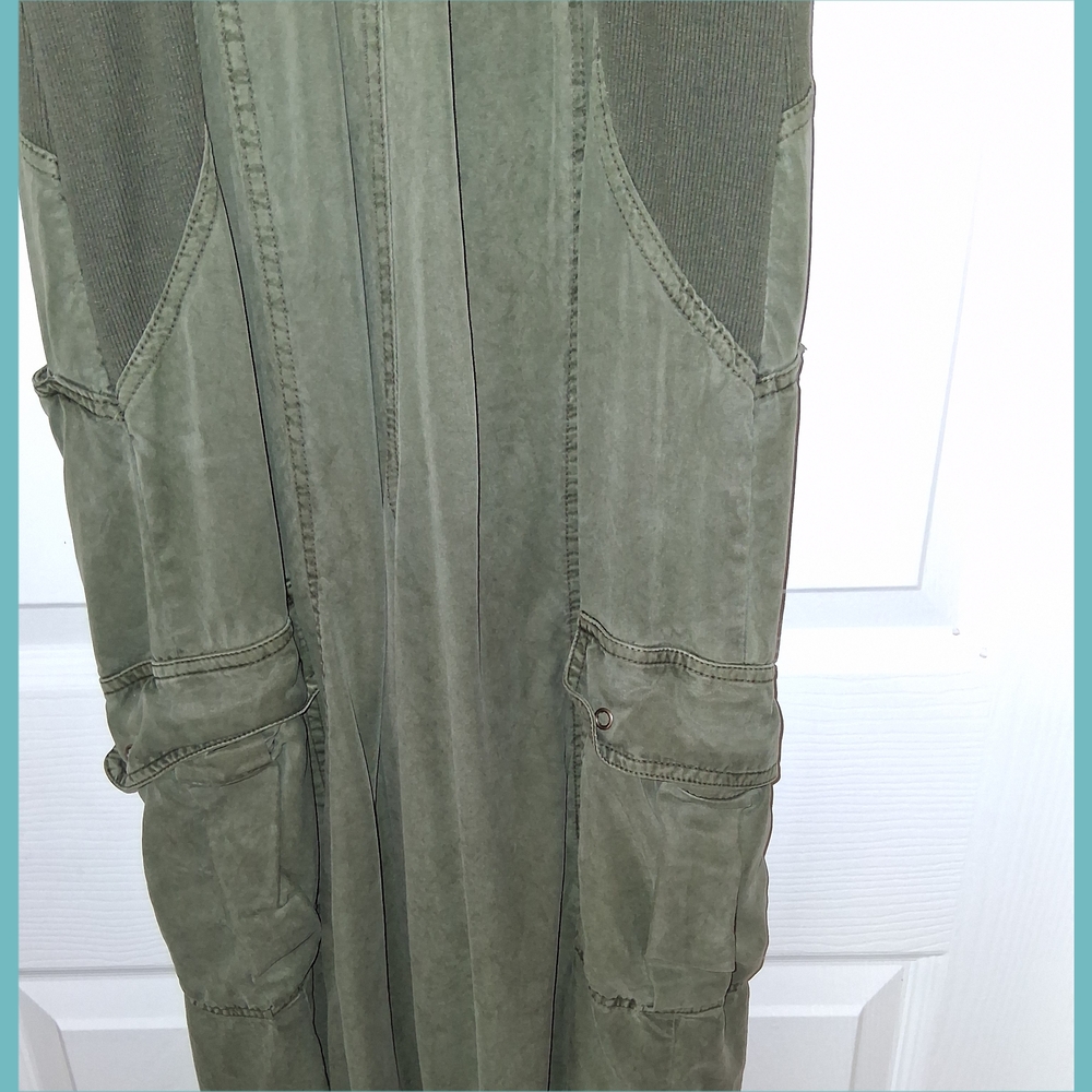 XCVI Green Jumpsuit with Lightweight Fabric - Picture 7 of 7
